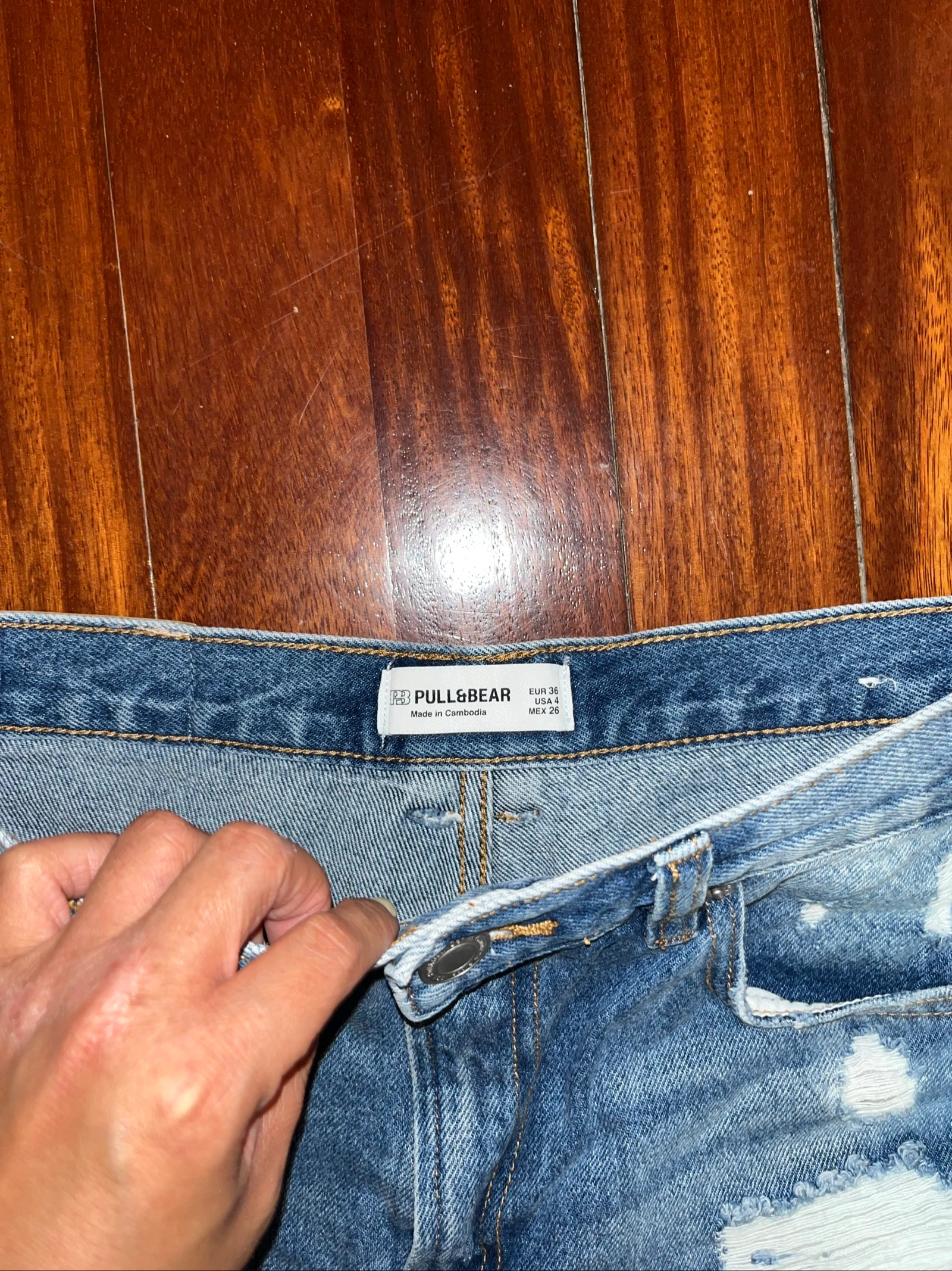 pantalon court bleu – photo 4